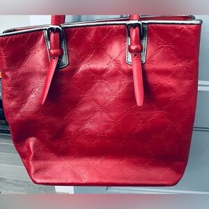Longchamp Vibrant Red Tote Bag